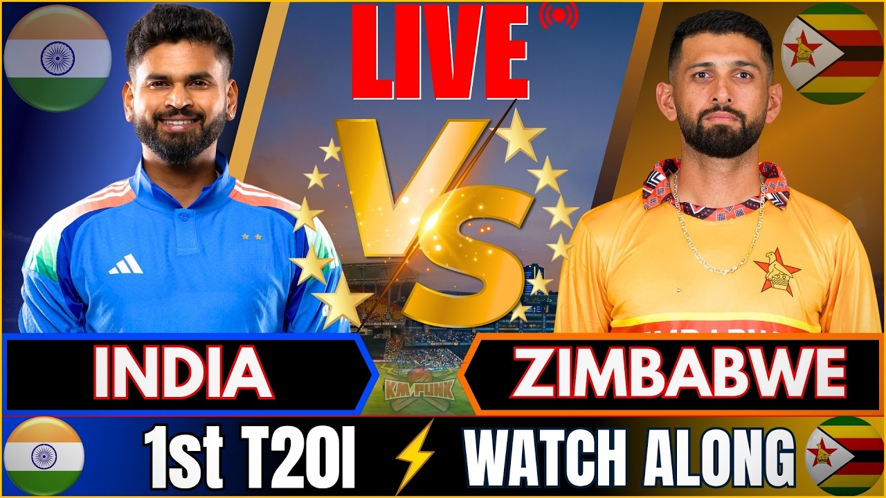 🔴LIVE: India vs Zimbabwe Live match Watch Along | Live Cricket Match Today | IND vs ZIM, Fan Chat
