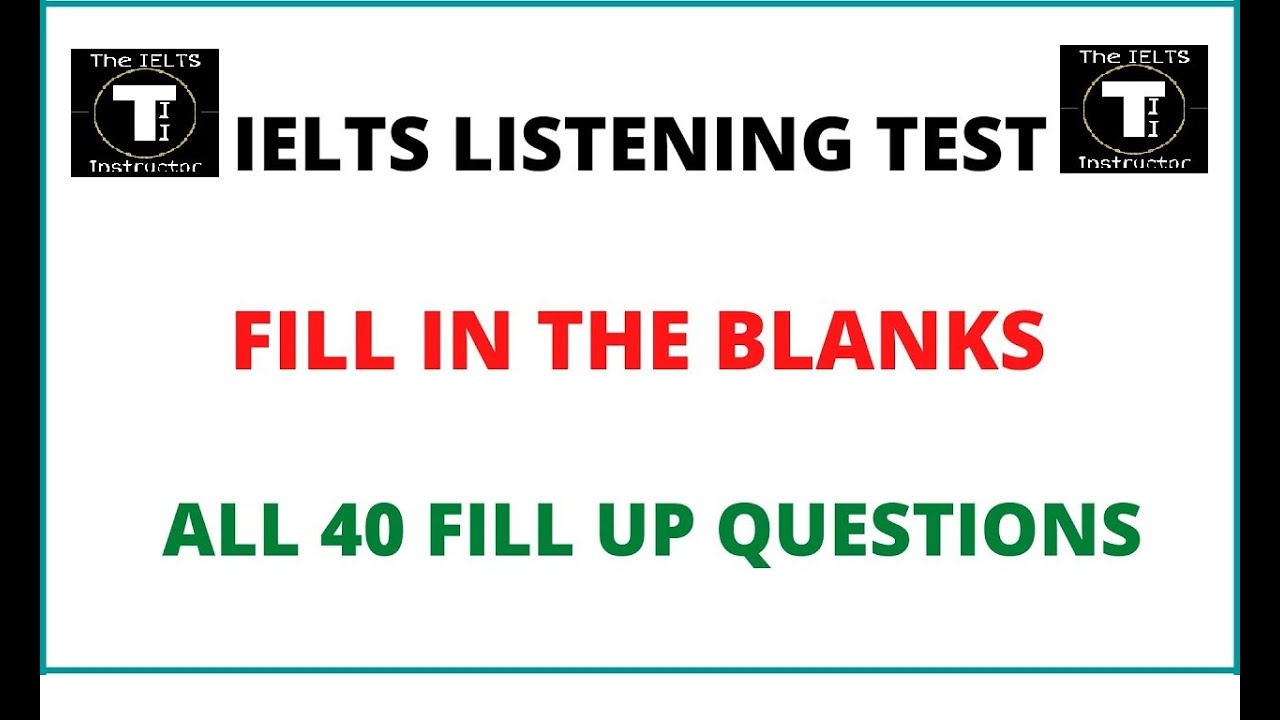 Практика заполнения пропусков в экзамене Ielts Listening