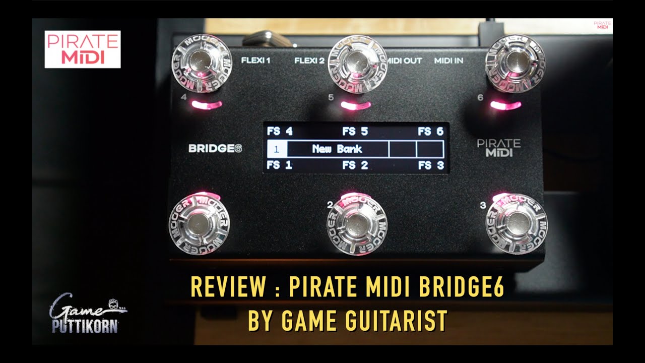 Review การใช้งานเบื้องต้น : Pirate MIDI Bridge6 By Game Guitarist  (Thai Language Only)
