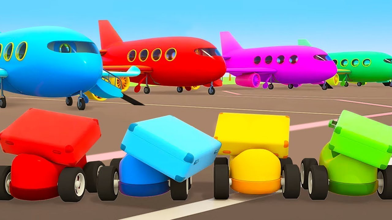 ✈️ Aviones y coches infantiles de los vehículos de servicio