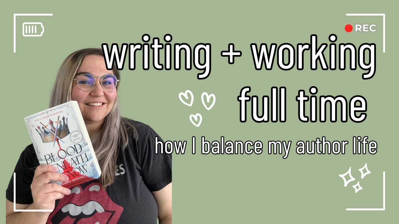 making time to write as a mom with a full-time job | tips and tricks for balancing author life