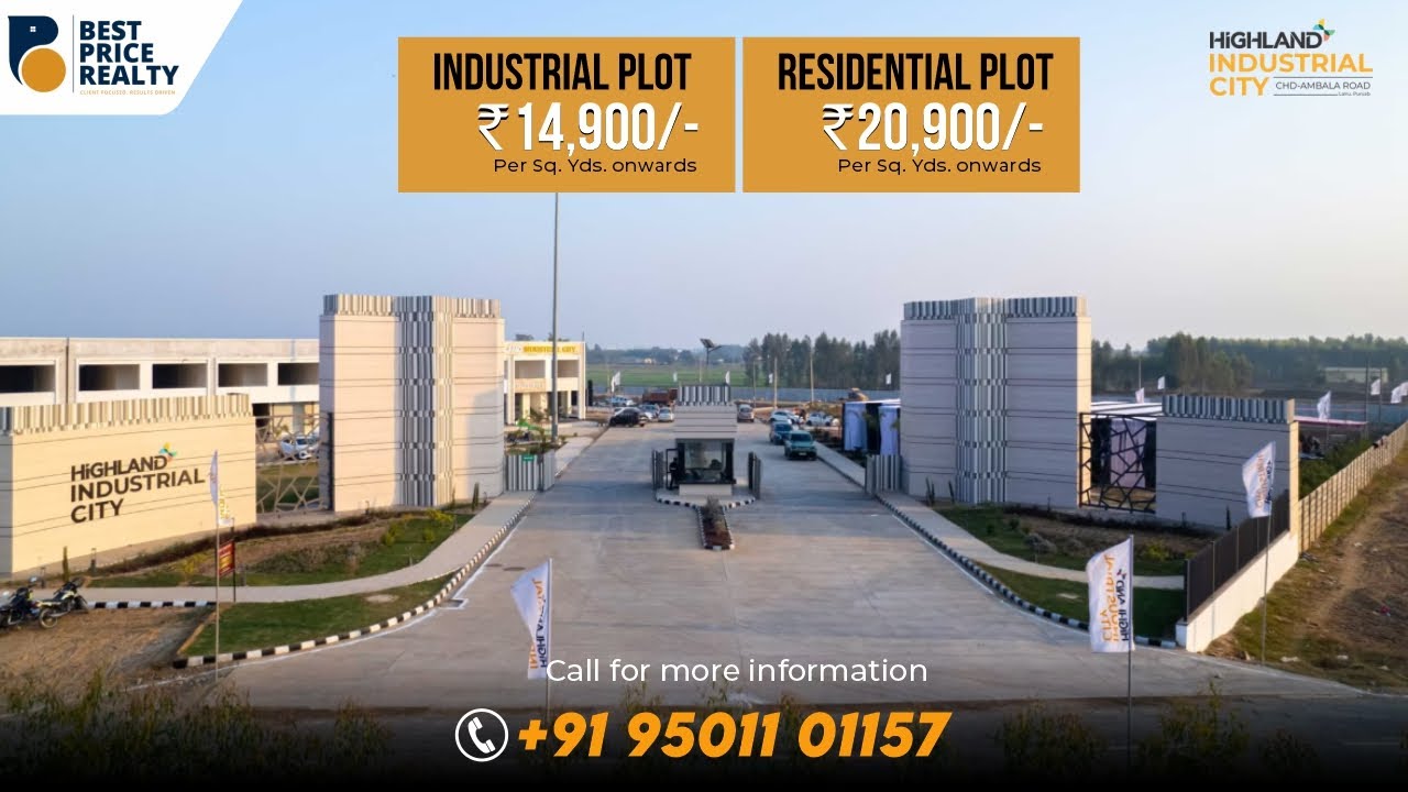 Plots for Sale in Lalru, Punjab | Industrial • Residential • Commercial | GMADA Approved Township