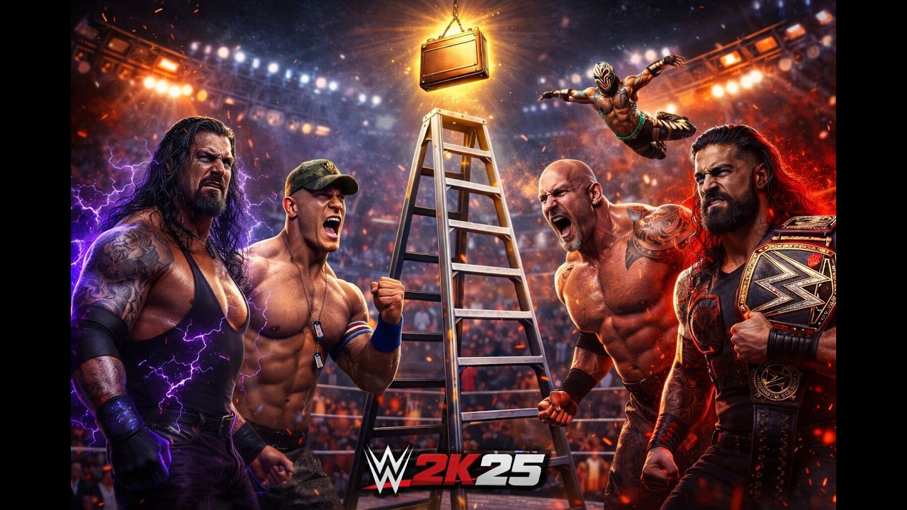 INSANE 5-Man Ladder Match 😳 | Rey Mysterio Steals The Win!