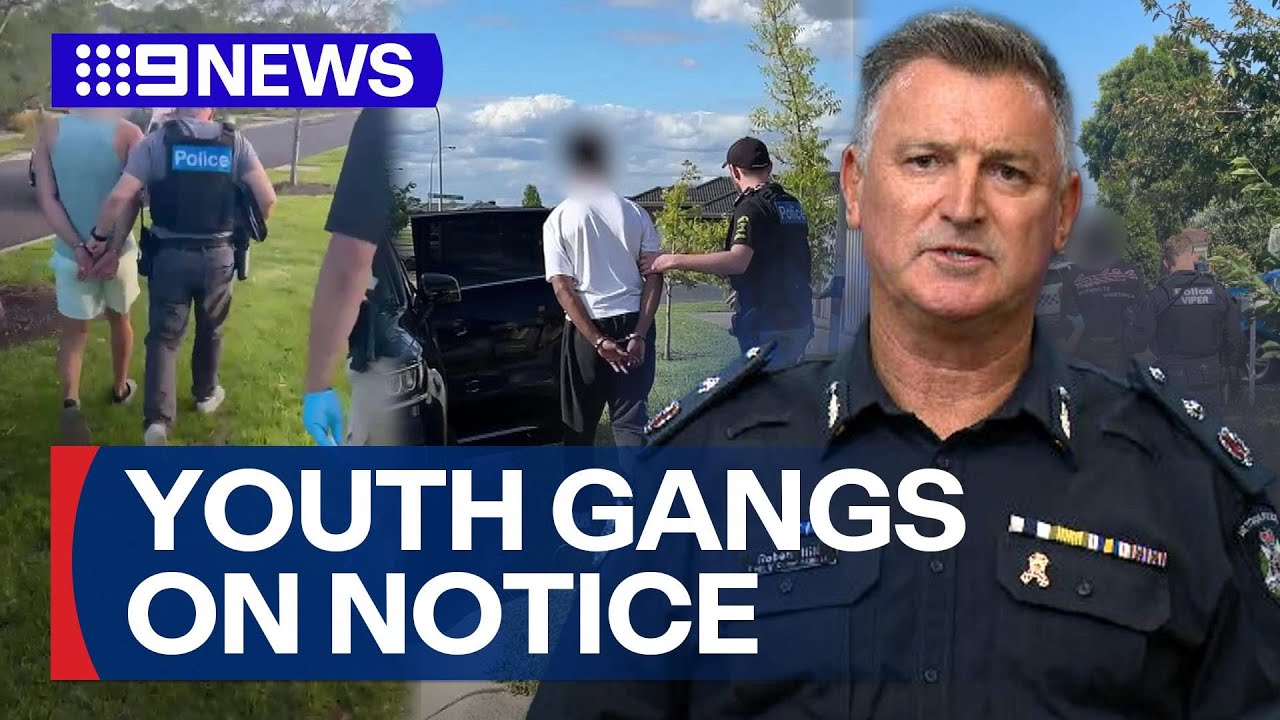 Victorian Police issue anti-association orders on youth gang members | 9 News Australia