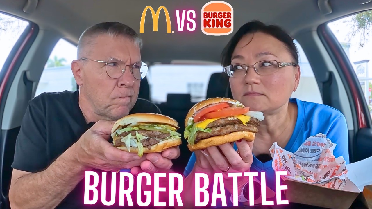 Big Arch vs New Whopper Burger Battle | Eat With Us!