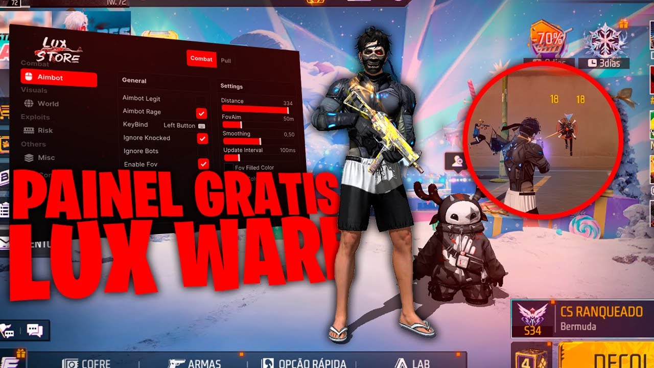 COMO BAIXAR E INJETAR PAINEL GRÁTIS  100% ATUALIZADO 🎁💎 XIT EXTERNAL EMULADOR AIMBOT 100% ANTI BAN!