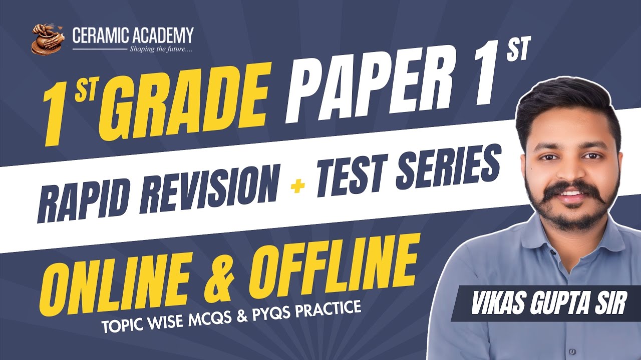 1st Grade Paper 1st Rapid Revision & Test series | PYQs & MCQs Practice | Vikas Gupta sir