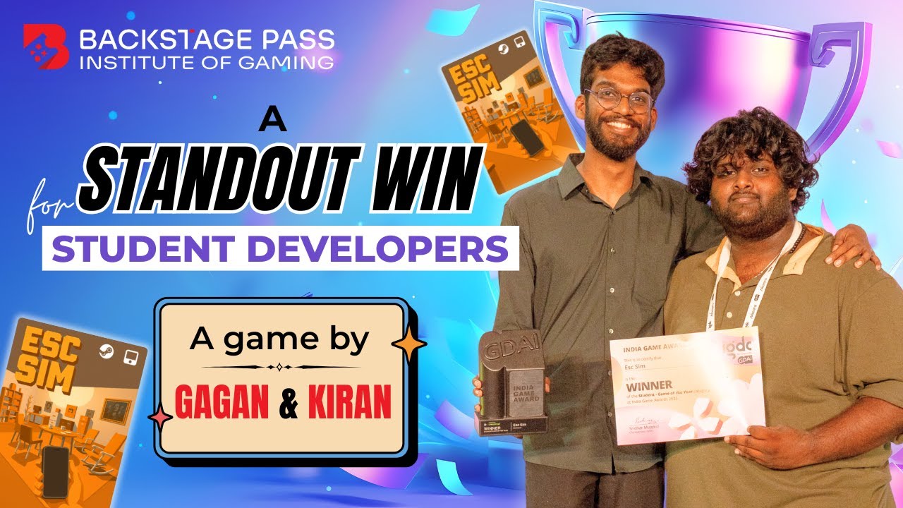 Unexpected Champions of IGDC | Gagan & Kiran | Backstage Pass Institute of Gaming