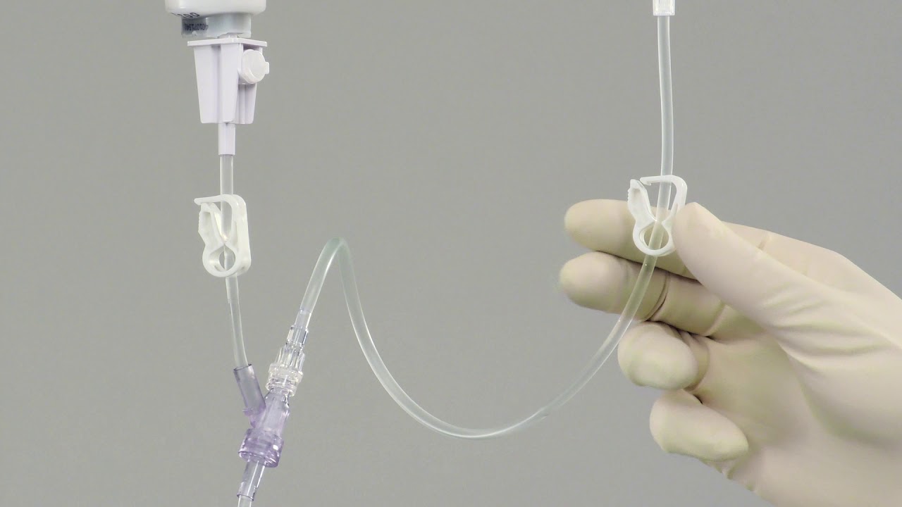 Short version - Preparation of Intrafix® SafeSet Flush with Intrafix® Primeline Flush secondary line