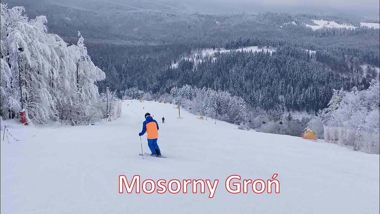 Narty w Mosorny Groń Zawoja - fantastycznie przygotowana trasa narciarska i mało narciarzy na stoku