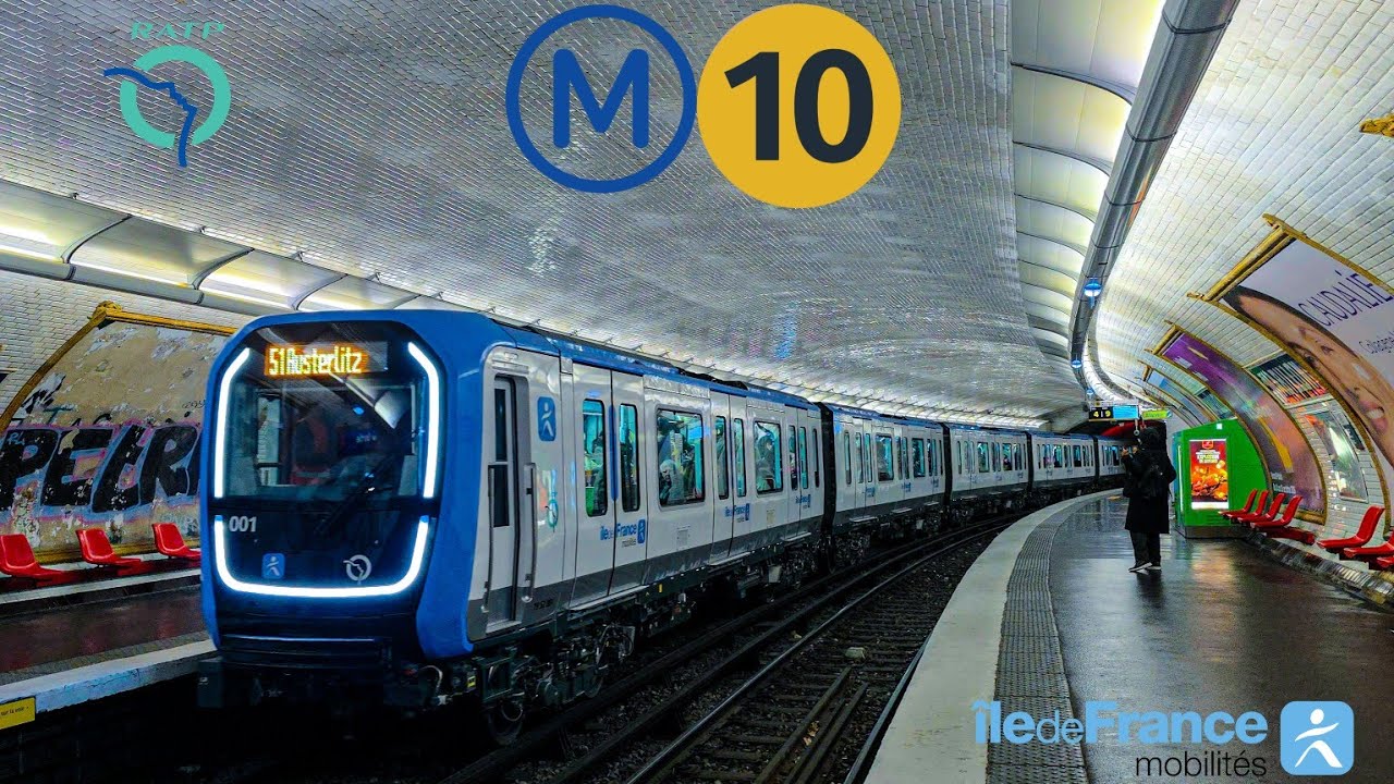 Metro 10 RATP : Mise en service du MF19 premier jour sur la ligne 10
