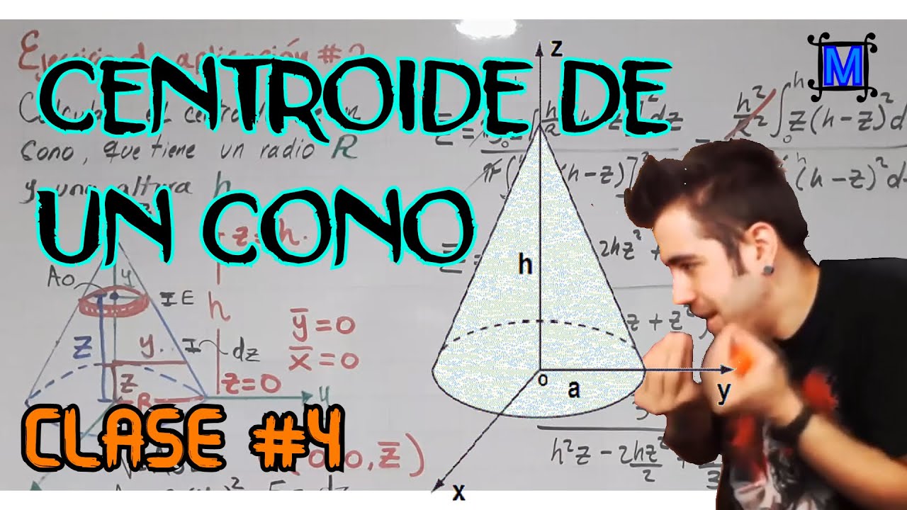 CENTROIDE DE UN CONO (con integrales) [EJERCICIO DE APLICACION #2]