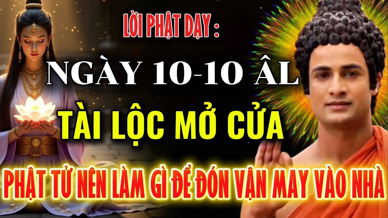 Lời Phật Dạy : Mùng 10-10 ÂL , Ngày Tài Lộc Mở Cửa - Phật Tử Nên Làm Gì Để Đón Vận May !