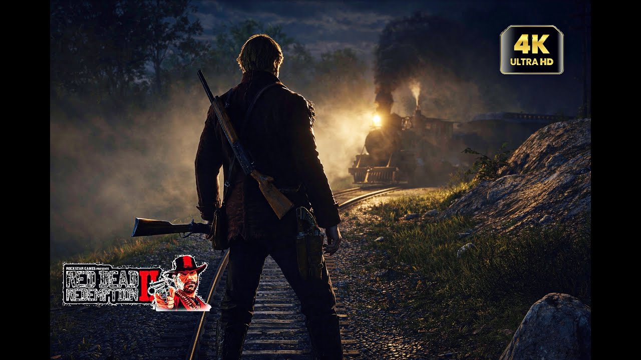 RDR2 – John’s First Big Idea Goes Wrong | Train Robbery with Arthur, Charles & Sean (4K)