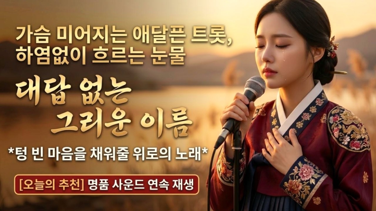[오늘의 추천] 하염없이 눈물만 흐르는 밤, 텅 빈 마음을 채워주는 위로의 노래 🎧 명품 사운드 연속 재생 (구독과 좋아요 꾹👍)