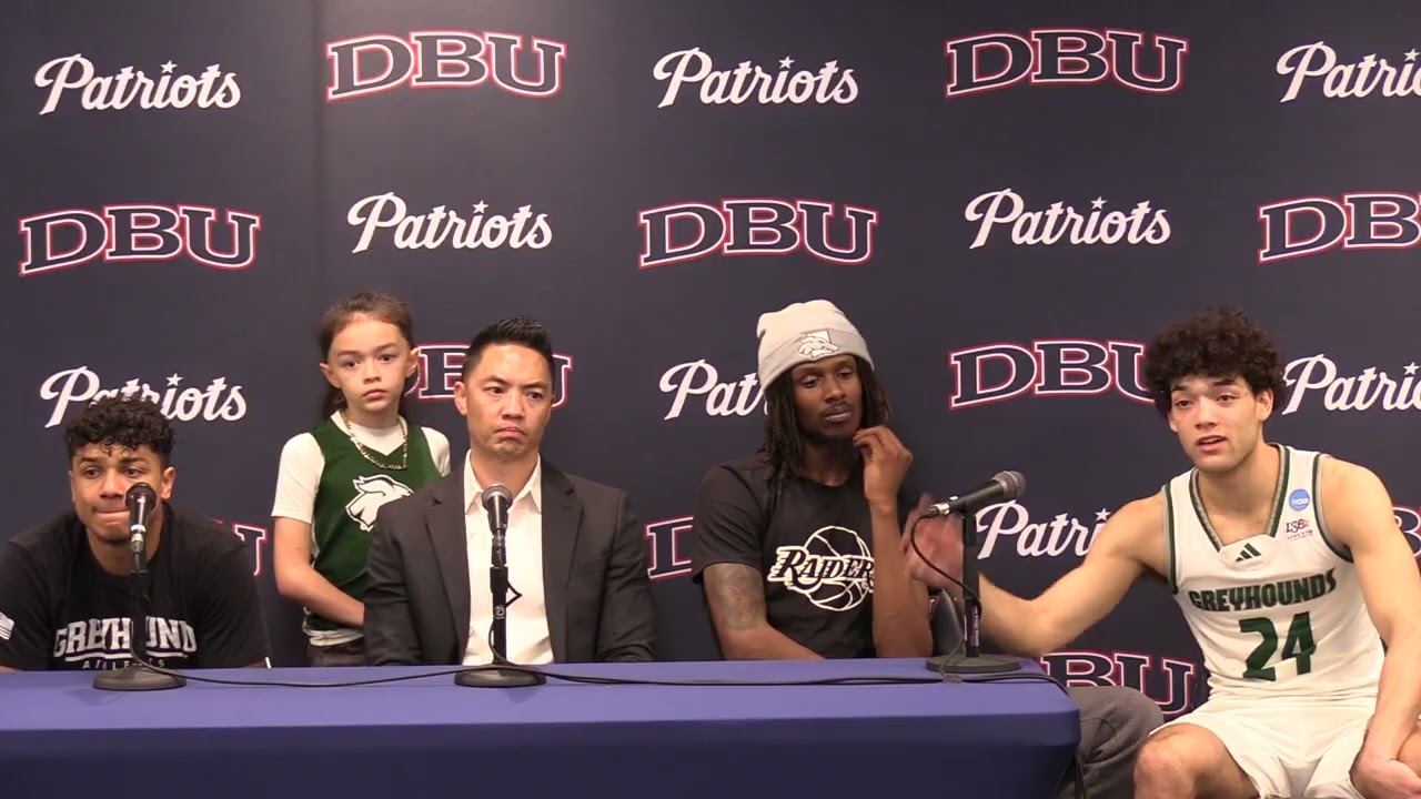 Eastern New Mexico University men's basketball postgame interview at NCAA DII south central regional