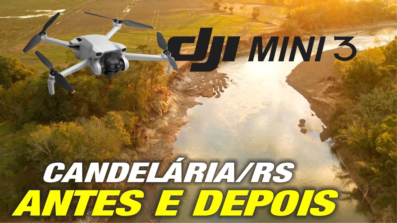 CANDELÁRIA - O antes e o depois da enchente.