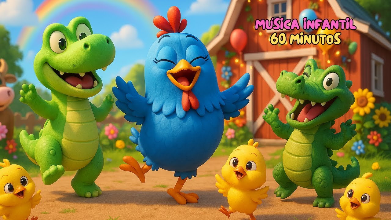 A Galinha Pintadinha Divertida | Canção do Dinossauro | Dança do Jacaré na Fazenda | Música Infantil