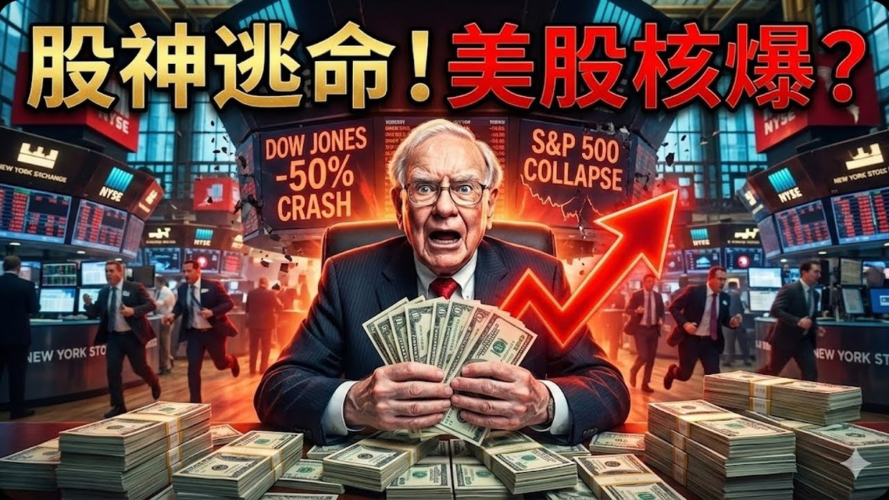 巴菲特波克夏現金流再破紀錄！2026年股神寧願持有國庫券也不買股，這 5 個信號暗示美股「史詩級崩盤」已在路上！#巴菲特 #波克夏 #美股 #崩盤 #投資策略 #國庫券 #經濟危機