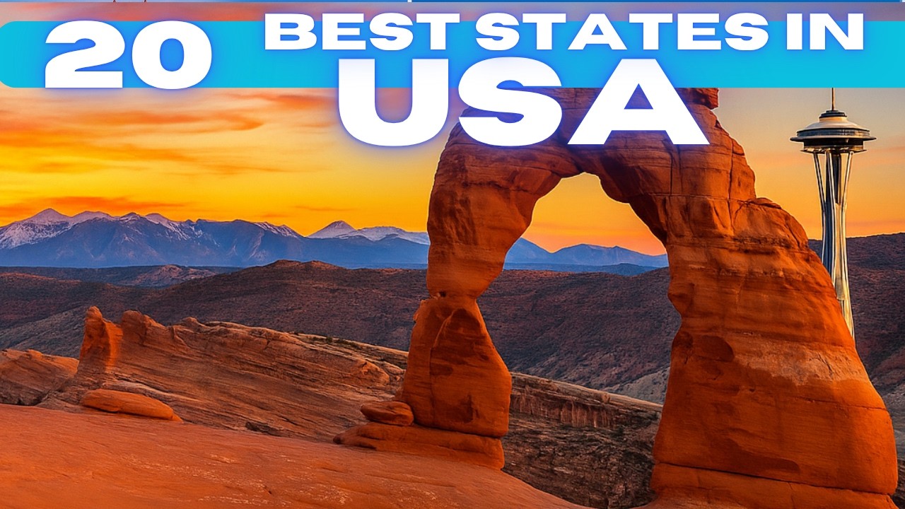 Лучшие штаты для путешествий в США (4K)