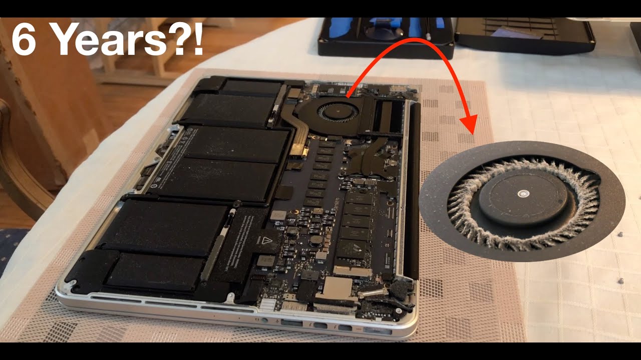 How to Clean MacBook Dust & Fan - 6 Years of Dust!
