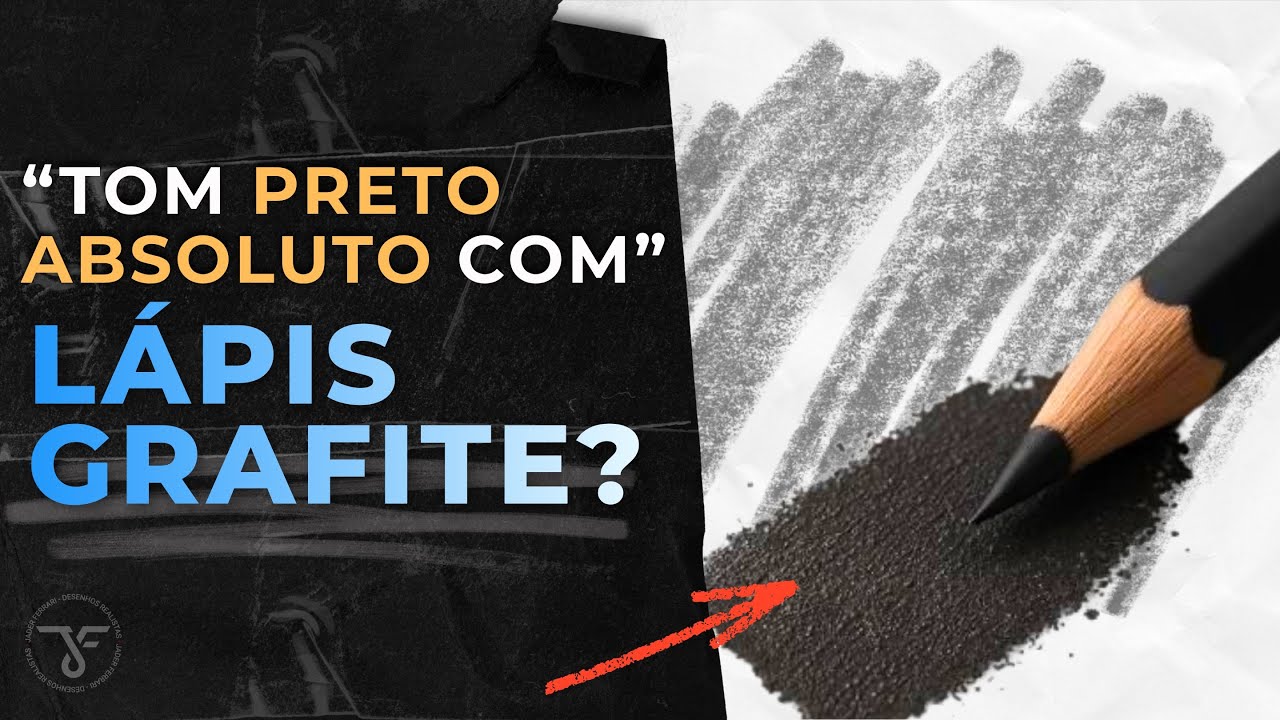 Lápis Grafite NÃO Alcança um TOM PRETO ABSOLUTO? Entenda!