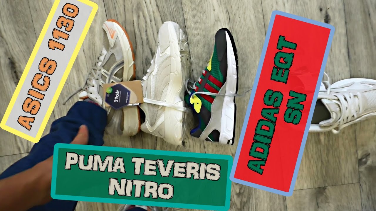 Обзор Asics 1130, Adidas EQT SN, Puma Teveris Nitro /Проблемы с Таможней/