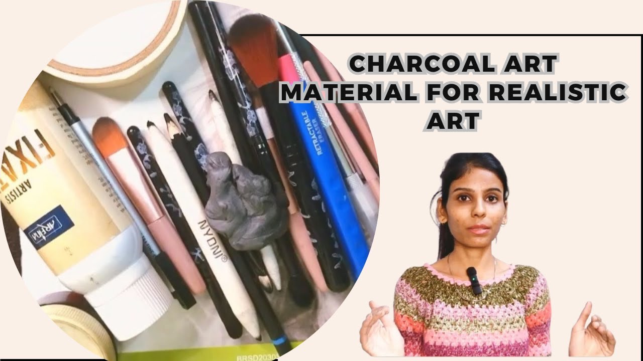 Charcoal Art Materials | Charcoal Drawing Materials | Charcoal art for beginners | Shabnam Pal Art