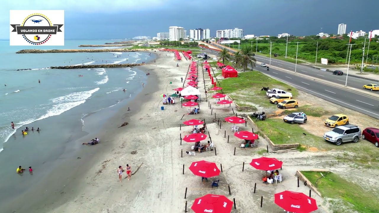 VOLANDO EN DRONE 4K - CARTAGENA 2022    N° 16 -   PLAYA MARBELLA