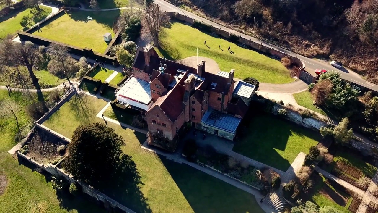 Chartwell Home of Sir Winston Churchill Kent England - 4K Drone Footage