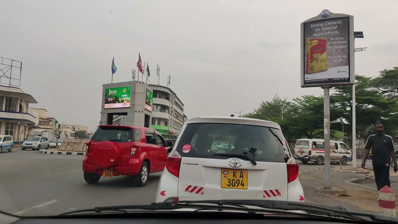 Driving Around Bujumbura Burundi in Evening | BUJUMBURA DOWN TOWN CITY 2020 Driving clean road 2020