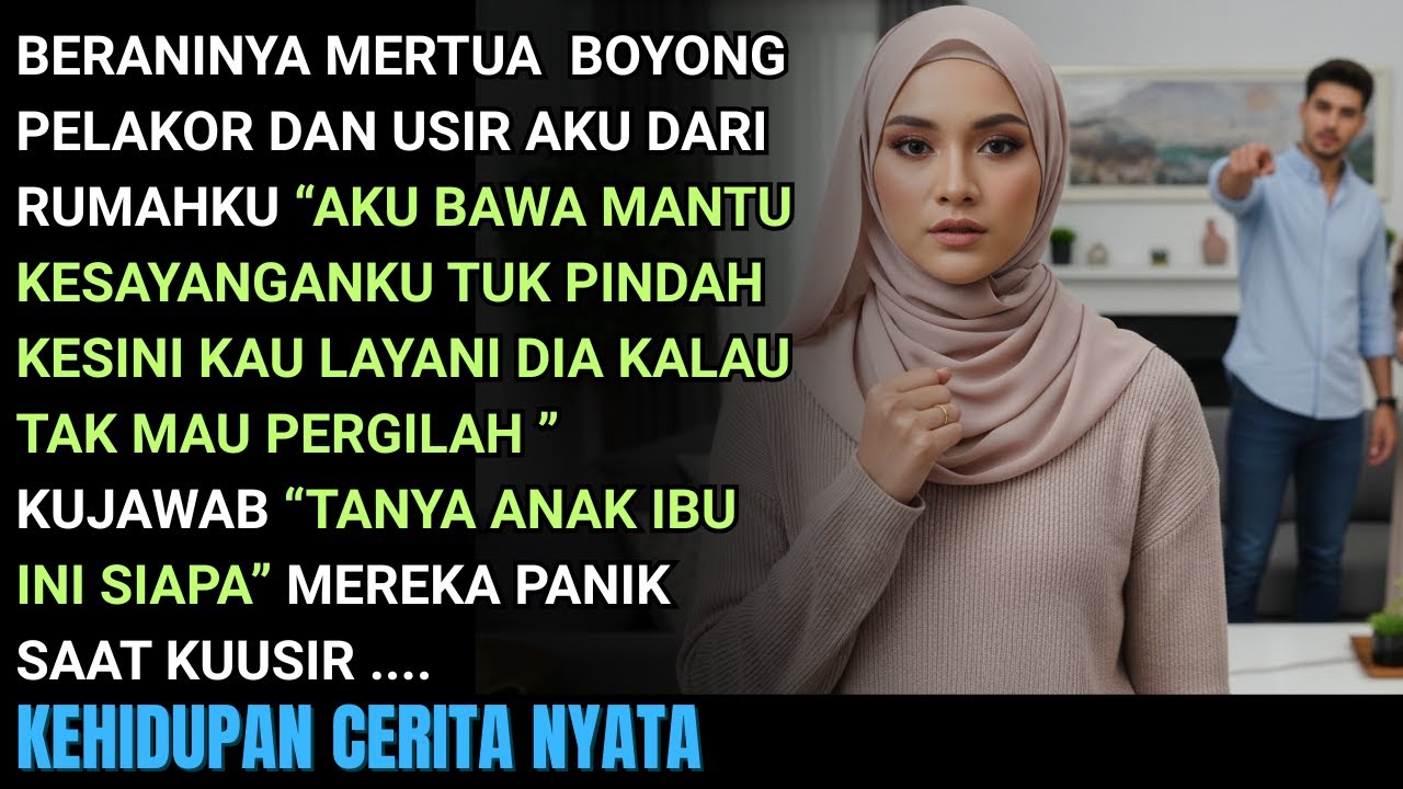 BERANINYA MERTUA BOYONG PELAKOR & USIR AKU DARI RUMAHKU SUAMI HANYA DIAM - KUUSIR BALIK MEREKA PANIK
