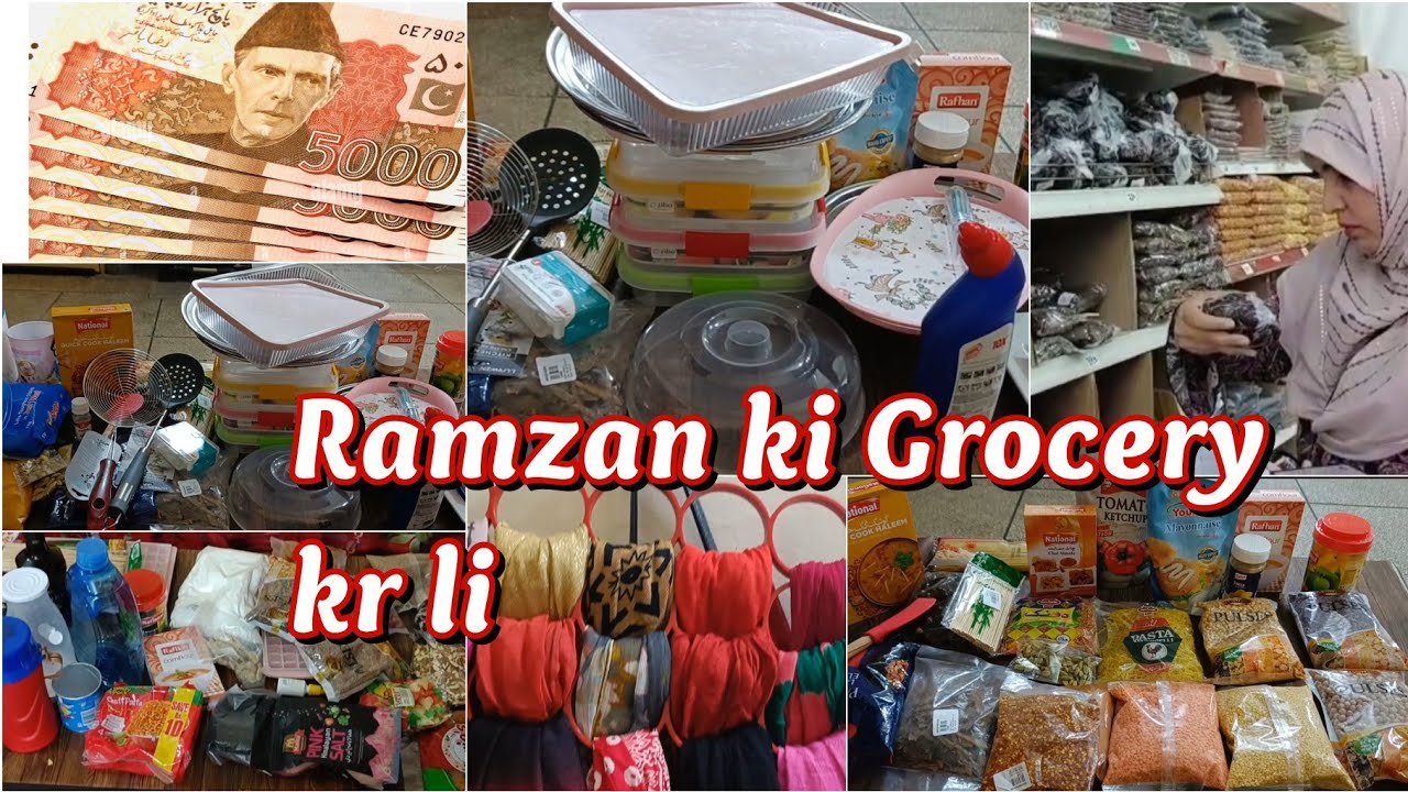 Ramadan shopping from YouTube income | YouTube income of this month | Urgent Ramzan Grocery