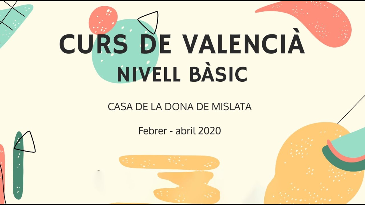 Curso de valenciano