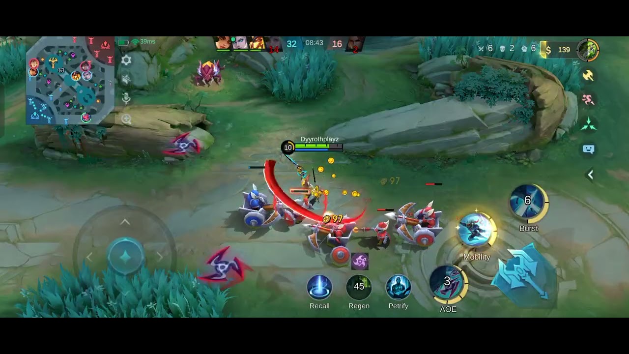 Playing moba legends