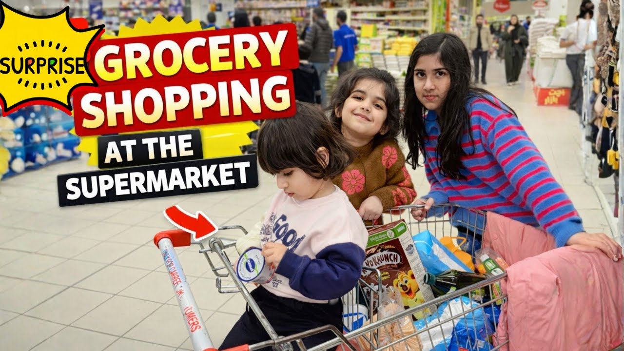 Grocery Shopping at the Supermarket 🛒 | Fun Kids Shopping Vlog