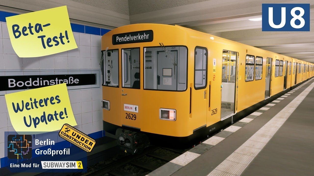 Weiter, weiter... | Berlin Großprofil | U8 | F76E | SubwaySim 2