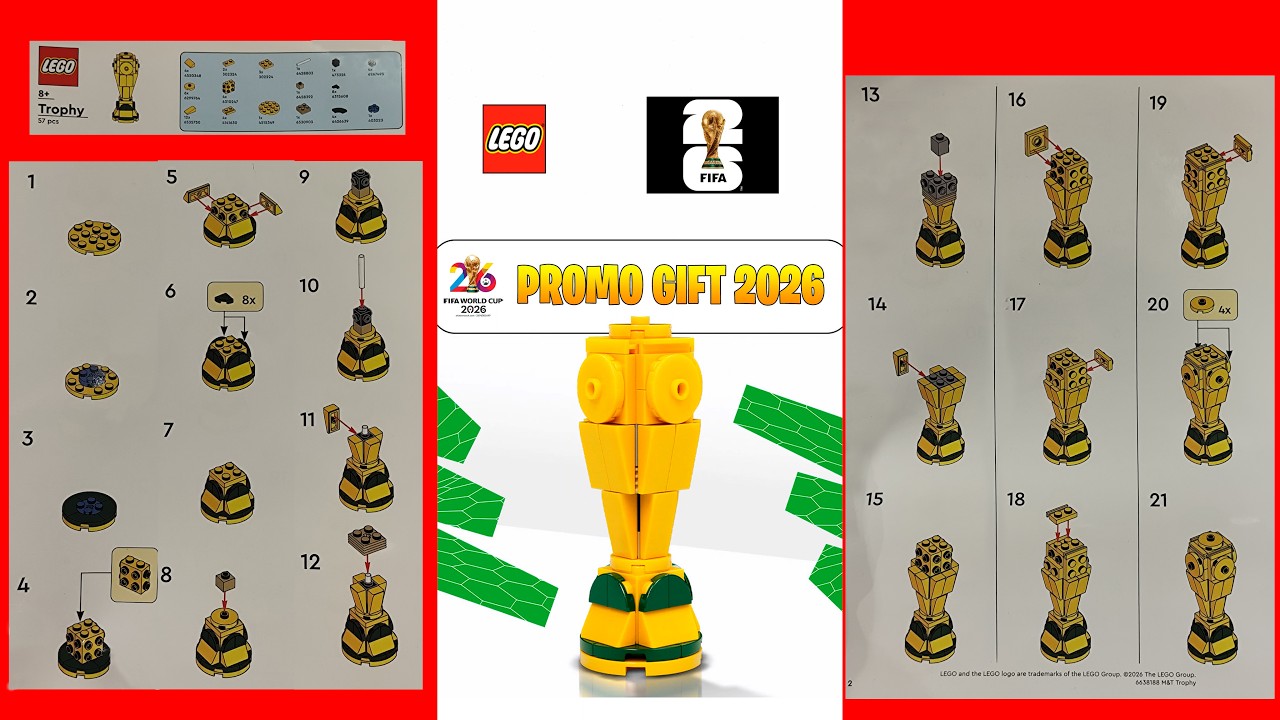 LEGO Promo Gift FIFA World Cup Trophy 2026