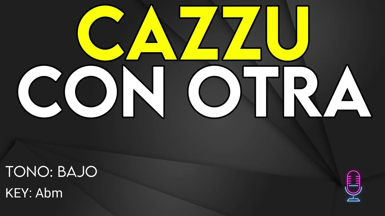 Cazzu - Con Otra - Karaoke Instrumental - Bajo