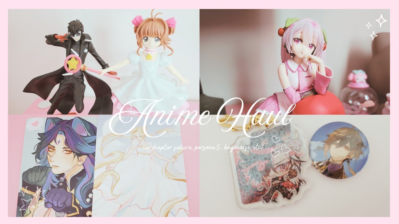 anime merch haul ૮ ․ ․ ྀིა cardcaptor sakura, persona 5, genshin, and more!