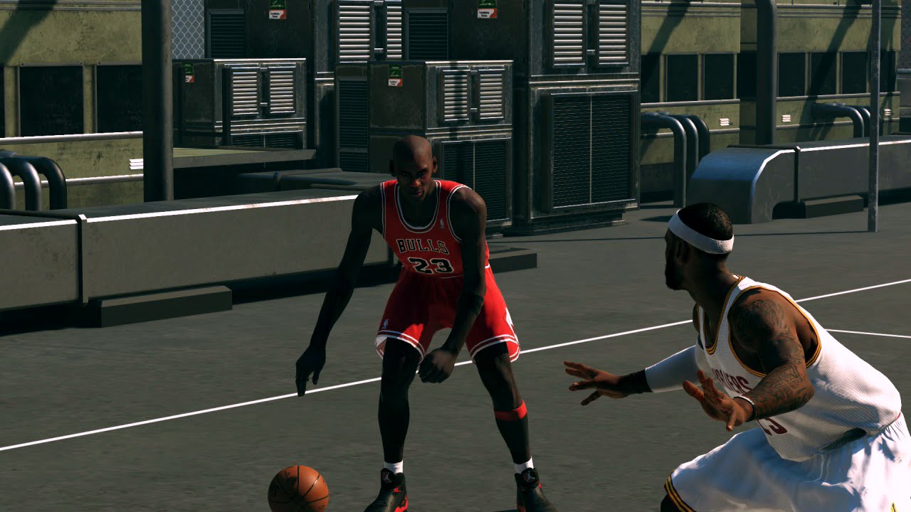 NBA 2K15 - Lebron James vs Michael Jordan 1 on 1 Blacktop | Epic Finish