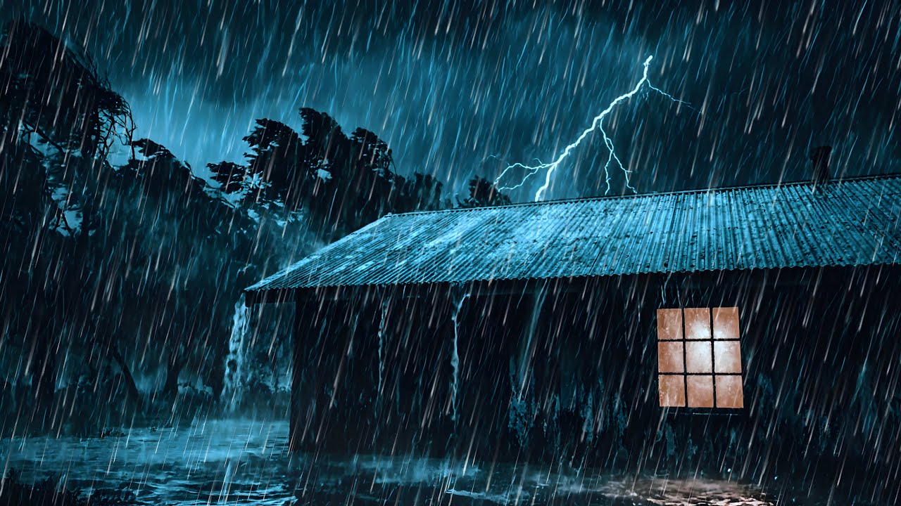 Fall Asleep FAST Tonight 😴 Heavy Rain & Loud Thunder on Tin Roof #57