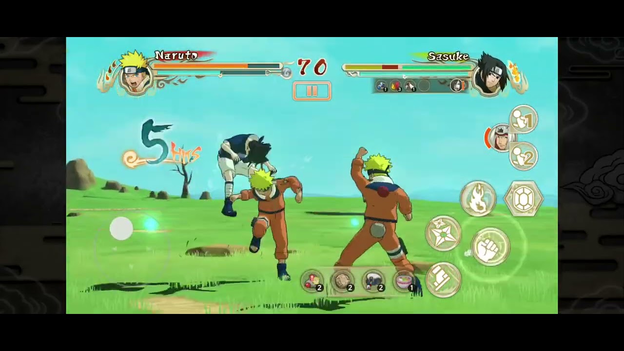 Sasuke melawan naruto #gameplay #fyp 