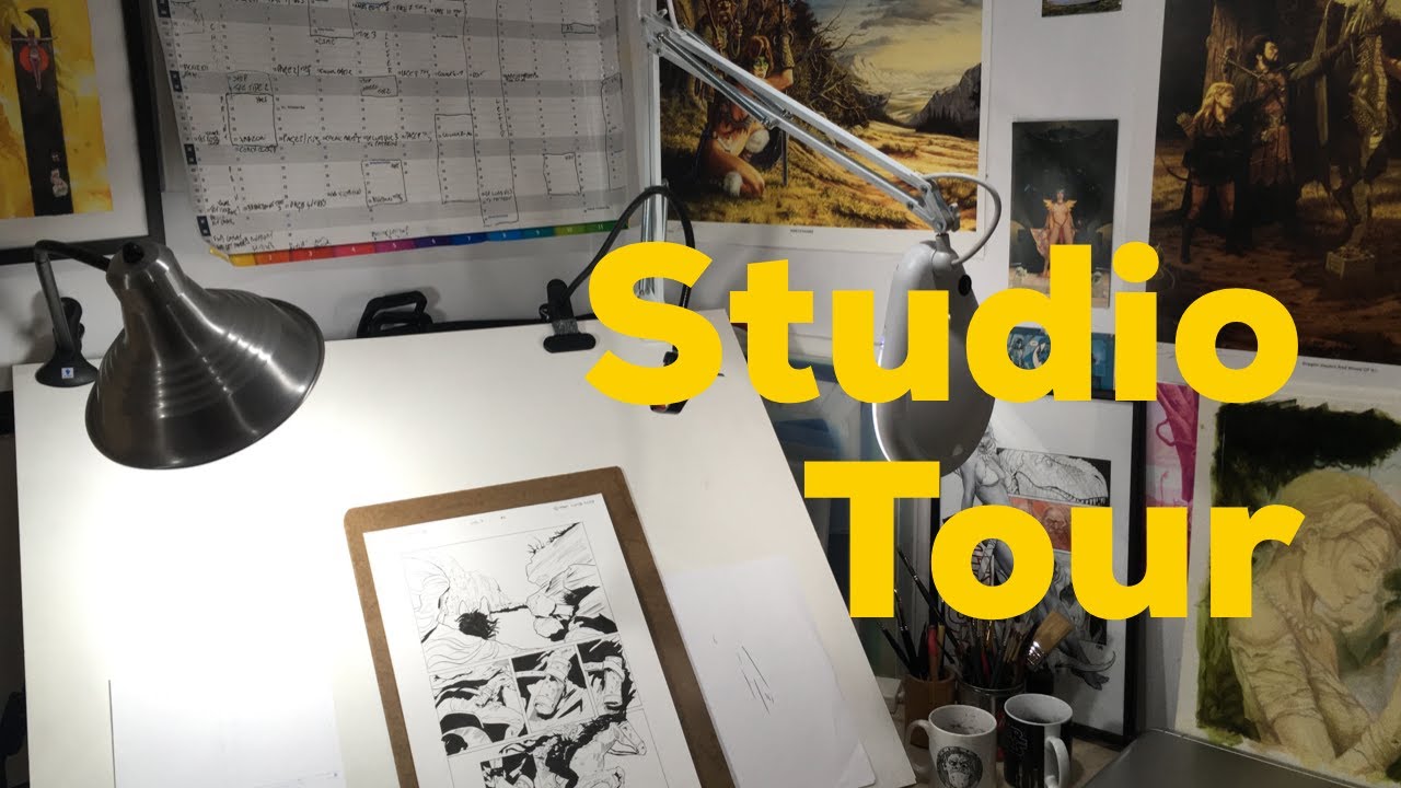 Comic Artist Studio Tour with Adam Lumb