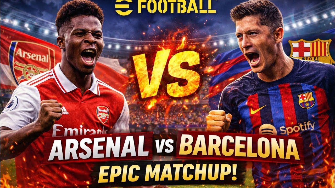 Arsenal vs Barcelona | Legendary Showdown | eFootball 2026 / PS5 / 4k 