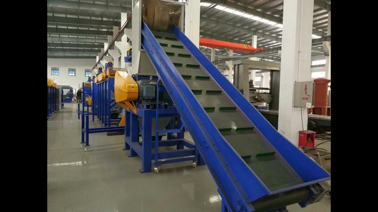 #PetWashingLine#  BM500 PET Bottle Crushing Hot Washing Drying Line