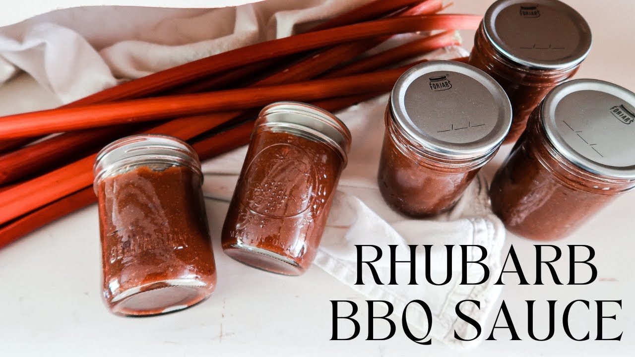 Canning Rhubarb BBQ Sauce | Rhubarb Recipe | Water Bath Canning Recipe