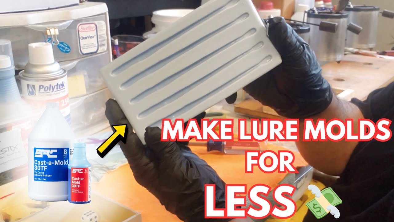 DIY Soft Plastic Lure Molds with Cast-a-Mold 30TF | Affordable Silicone Mold Making Tutorial