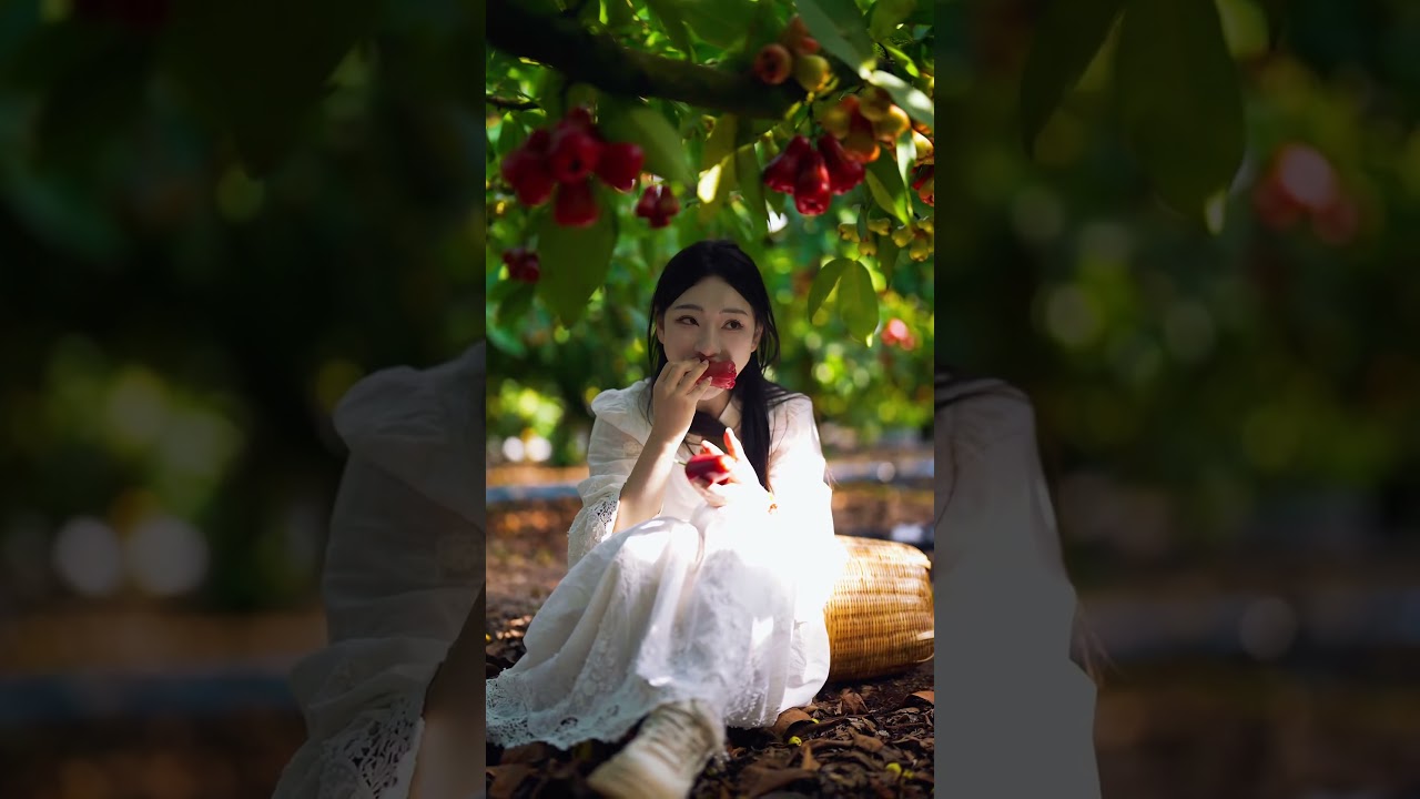 Beautiful Nature with Rural Life - I really enjoy eating fresh fruit at the farm