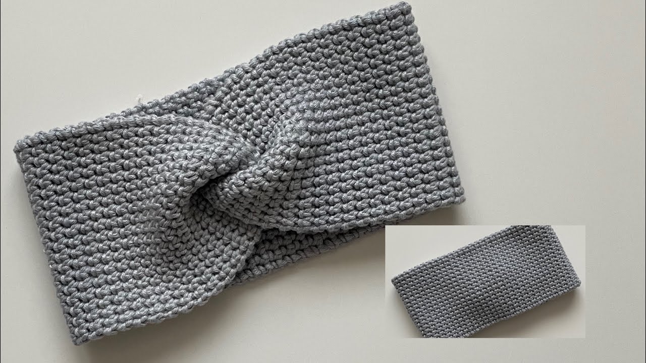 Crochet - X Twisted Headband/Ear Warmers - Thermal Stitch